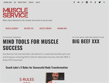 Tablet Screenshot of muscleservice.com